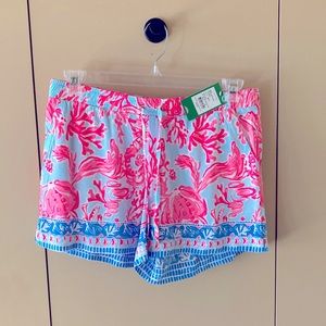 Lilly Pulitzer Seasat Blue Shall We Dance short size Medium